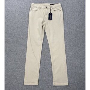 Roark Jeans Mens 32x32 Beige HWY 133 Denim Standard Slim Fit Stretch NEW